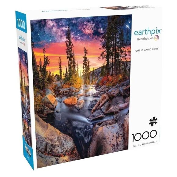Buffalo Games Earthpix Forest Magic Hour 1000 pc Jigsaw Puzzle - Picture 1 of 10